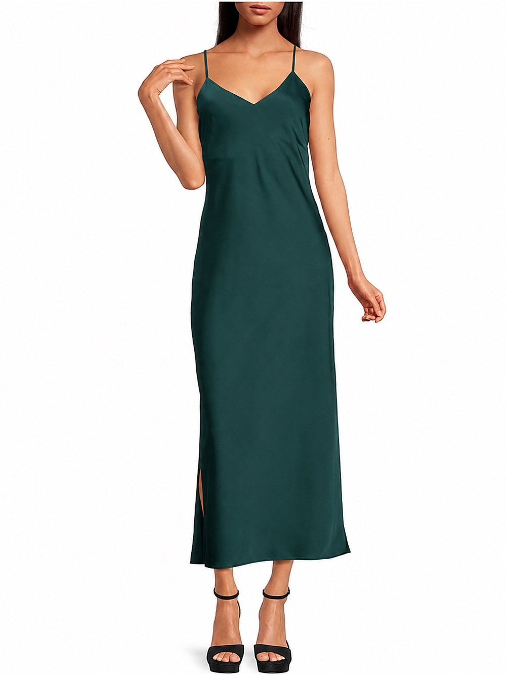 gianni bini dress green | Dresses | Gianni Bini Emerald Satin Slip Maxi Egyptian dance wear